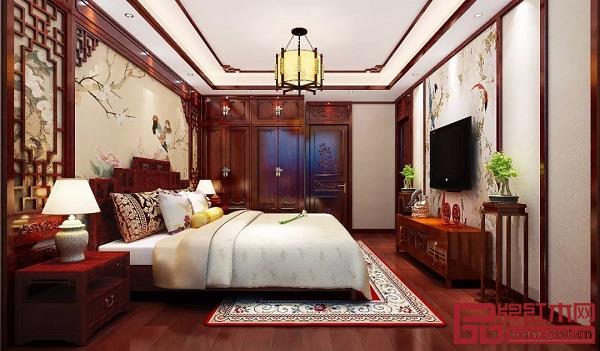 臥室中式紅木裝修 臥室中式紅木裝修