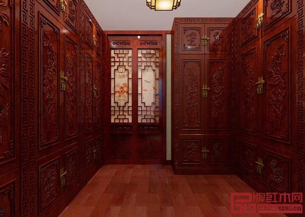 衣帽間中式紅木裝修 衣帽間中式紅木裝修