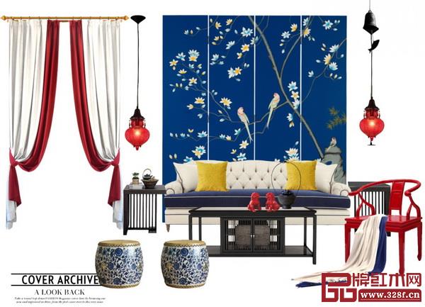 紅木家具配什么顏色的窗簾好看？紅木家具搭配窗簾效果圖