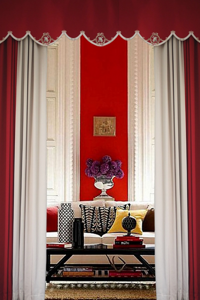 紅木家具配什么顏色的窗簾？和墻的色彩一致時，能有遙相呼應(yīng)的效果。紅木家具搭配窗簾效果圖