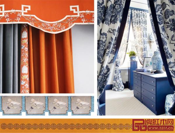 紅木家具配什么顏色的窗簾好看？花紋方面，山水、仙鶴、蘭和竹等自然和動植物題材，團壽紋等簡潔的吉祥紋飾都合適。