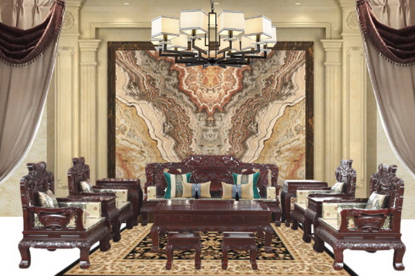 紅木家具配什么顏色窗簾？這個(gè)“世紀(jì)難題”看效果圖有解