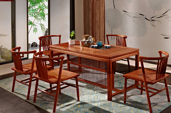 紅木茶桌圖片及價格大約是多少？紅木茶桌6件套大約多少錢