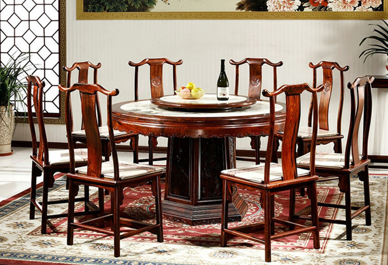 紅木家具圓桌有哪些寓意，紅木圓桌為什么那么受人喜歡？