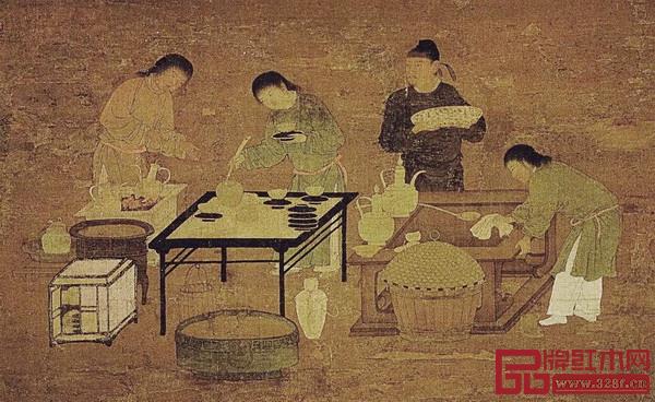 《文會(huì)圖》,宋徽宗,北宋(局部) 《文會(huì)圖》,宋徽宗,北宋(局部)