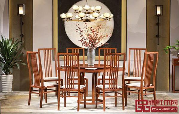 中信紅木《居境?掬水留香餐臺九件套》