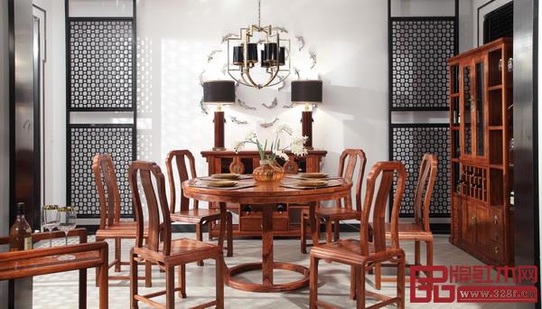 居典紅木《尚結(jié)圓餐臺(tái)》 居典紅木《尚結(jié)圓餐臺(tái)》