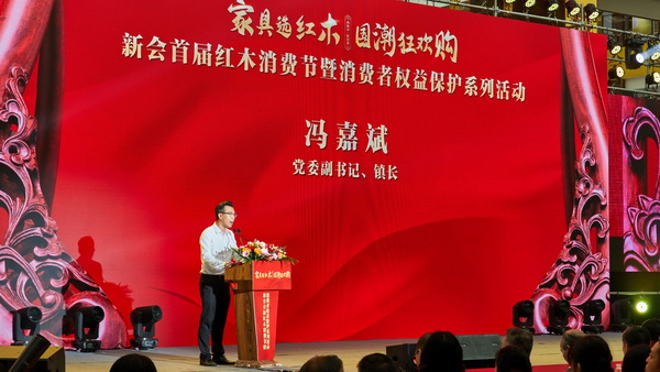 江門市新會(huì)區(qū)大澤鎮(zhèn)黨委副書記、鎮(zhèn)長馮嘉斌致辭