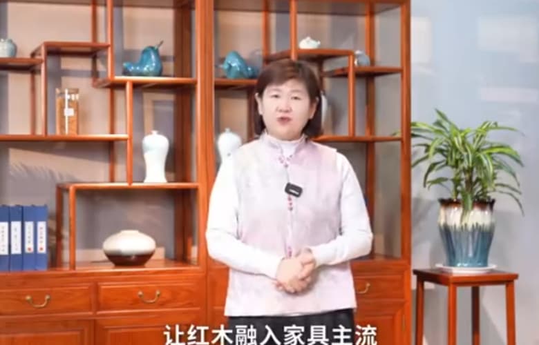 巧奪天工紅木營銷總經(jīng)理陳樹娟為中國家具代言