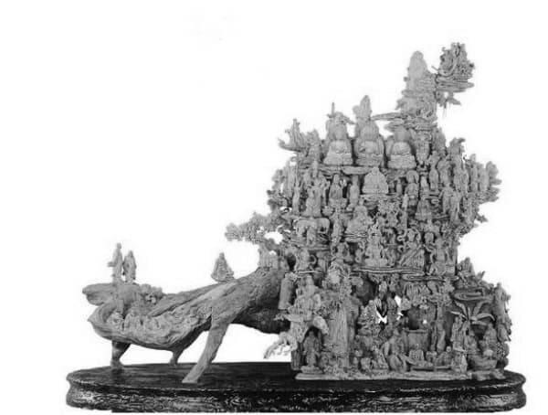 林慶財(cái)大師木雕作品《萬佛梵宮》