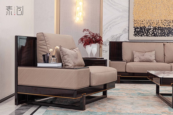 條紋烏木新中式：素創(chuàng)家居演繹輕奢家具的東方詩(shī)意