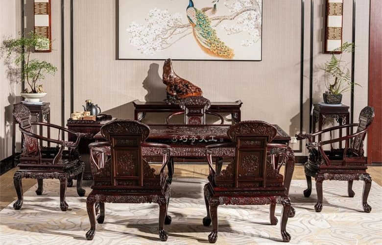 巧奪天工紅木精品推薦 | 豪宅茶室必看！這款茶臺(tái)讓茶室身價(jià)暴漲？