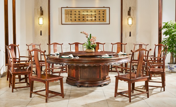 鴻運堂紅木——給大家推薦幾款適合多人聚會使用的紅木大圓桌