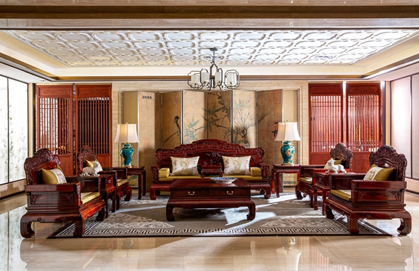 國壽紅木非遺新作《三多沙發(fā)》